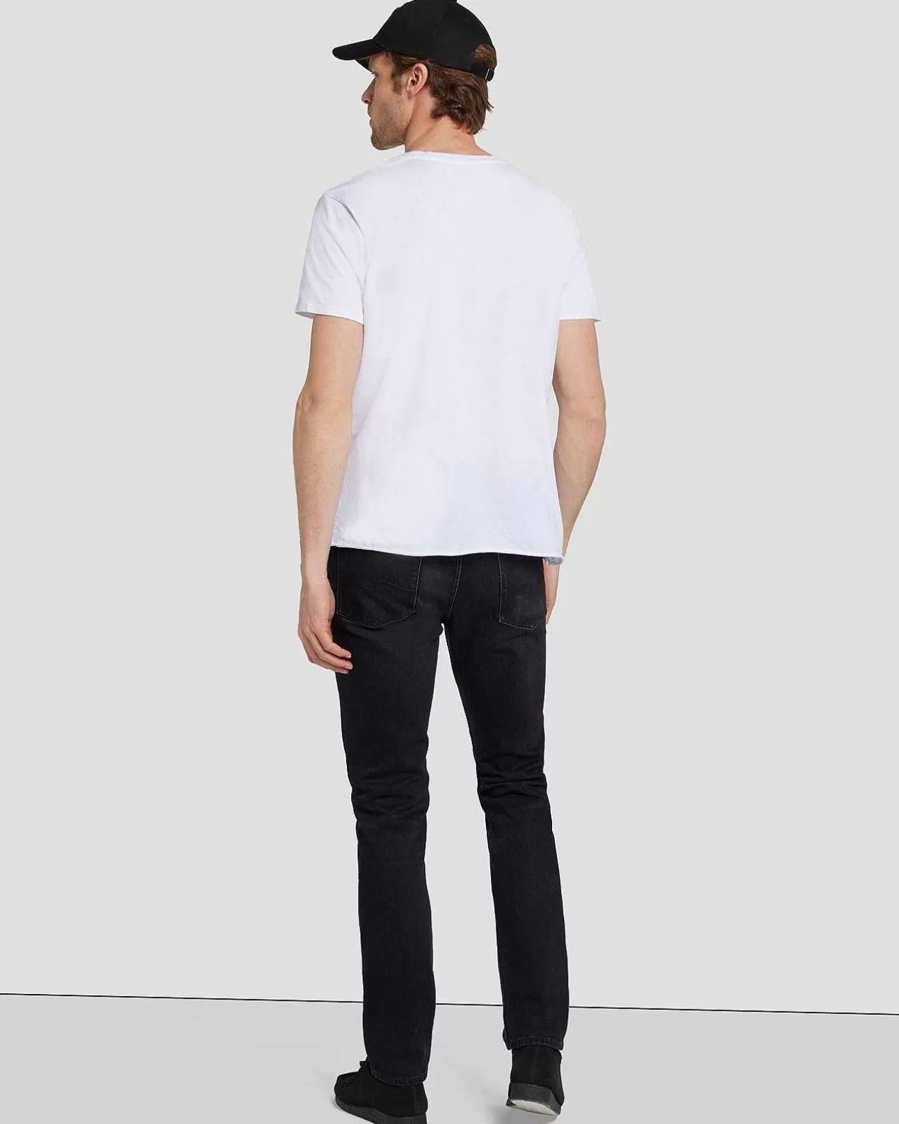 7 For All Mankind Baseballkappe In Schwarz Discount