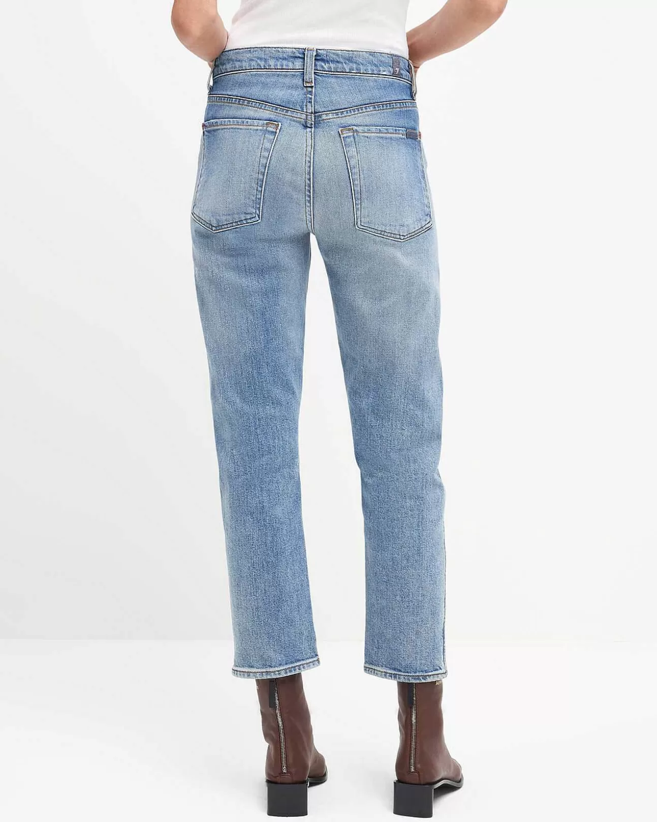 7 For All Mankind Easy Slim Mit Blumenstickerei Ventura Best