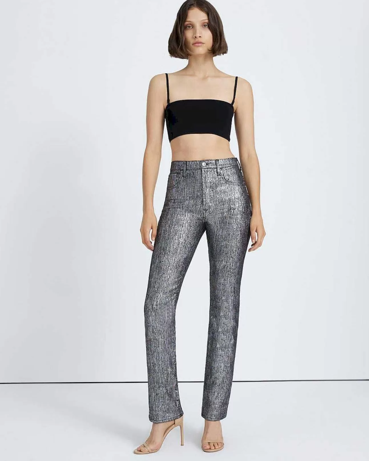 7 For All Mankind Einfaches Slim-In Folienpunkte Outlet