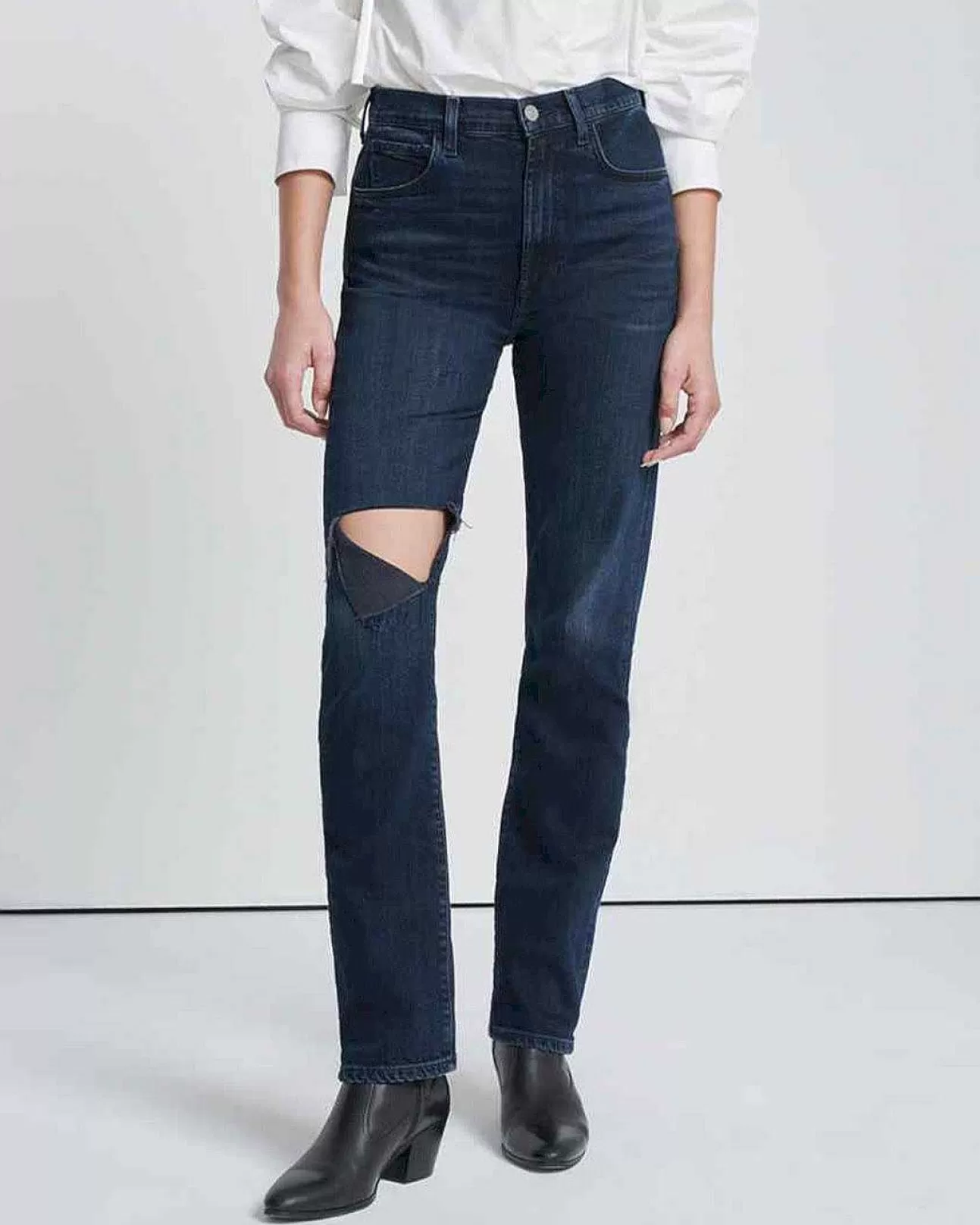 7 For All Mankind Einfaches Slim-In Sonnenstrahl Flash Sale