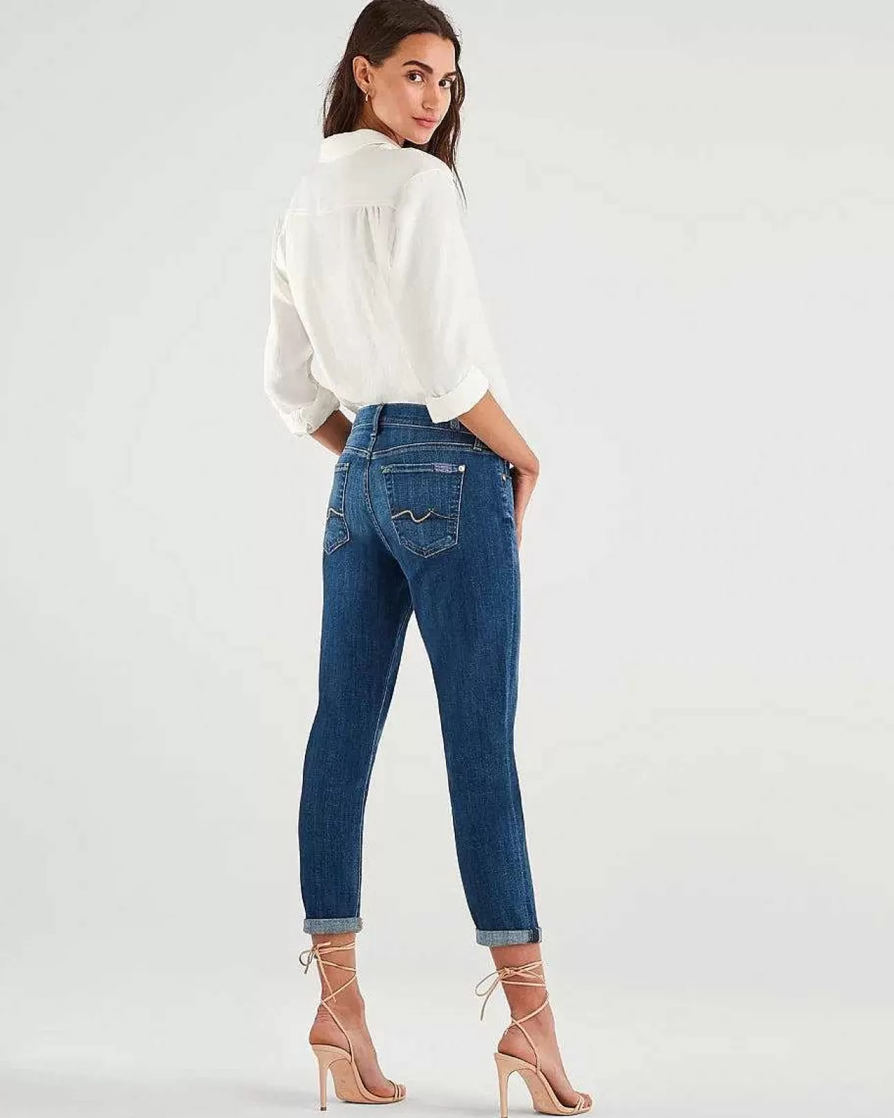 7 For All Mankind Josefina In Schminktisch Aus Gebrochenem Twill Clearance