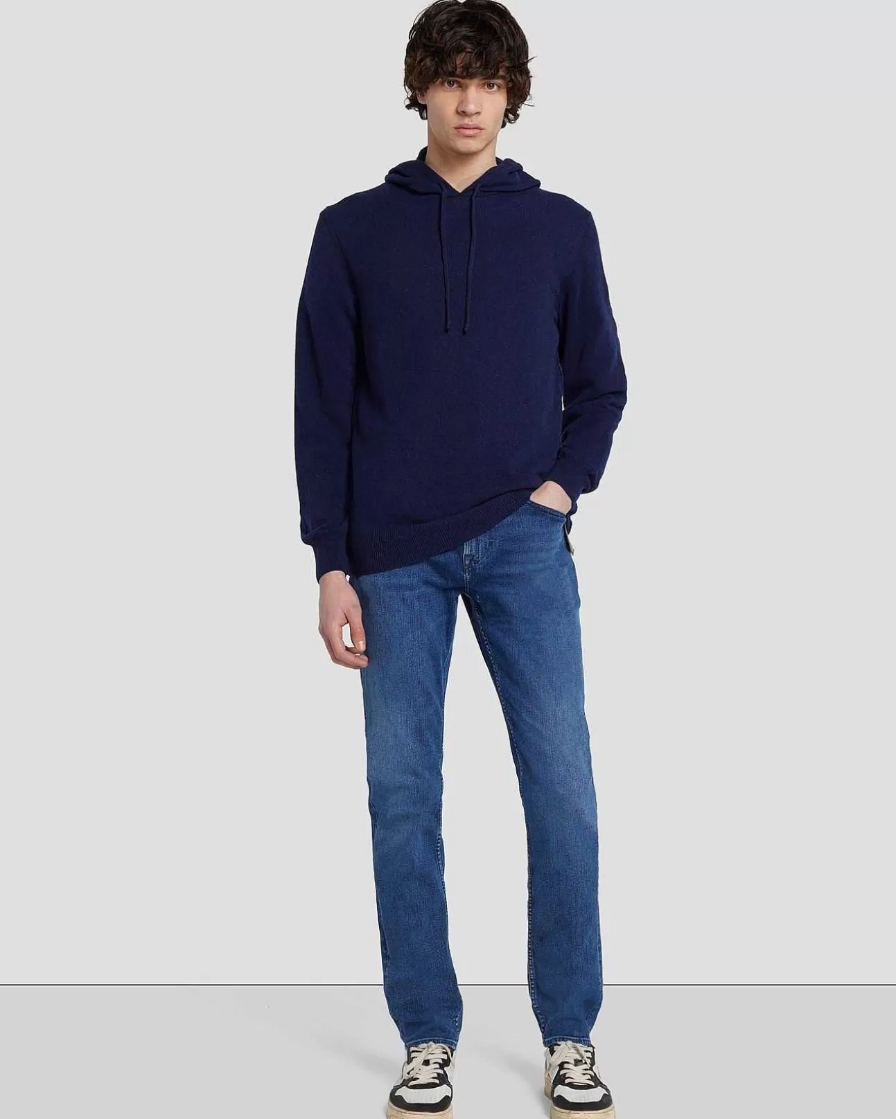 7 For All Mankind Kapuzenpullover Aus Kaschmir Marine Shop