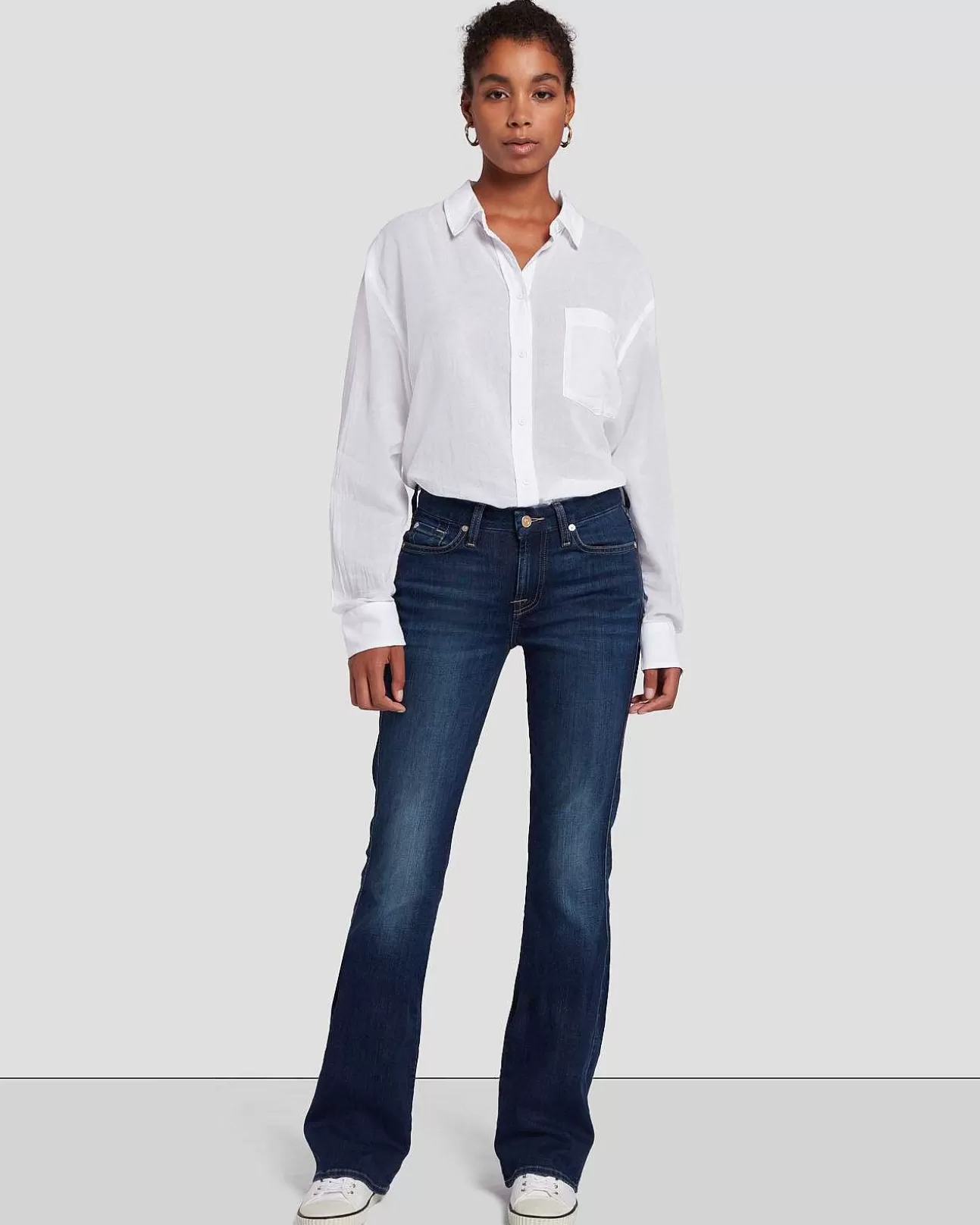 7 For All Mankind Kimmie Bootcut In Dian Hot