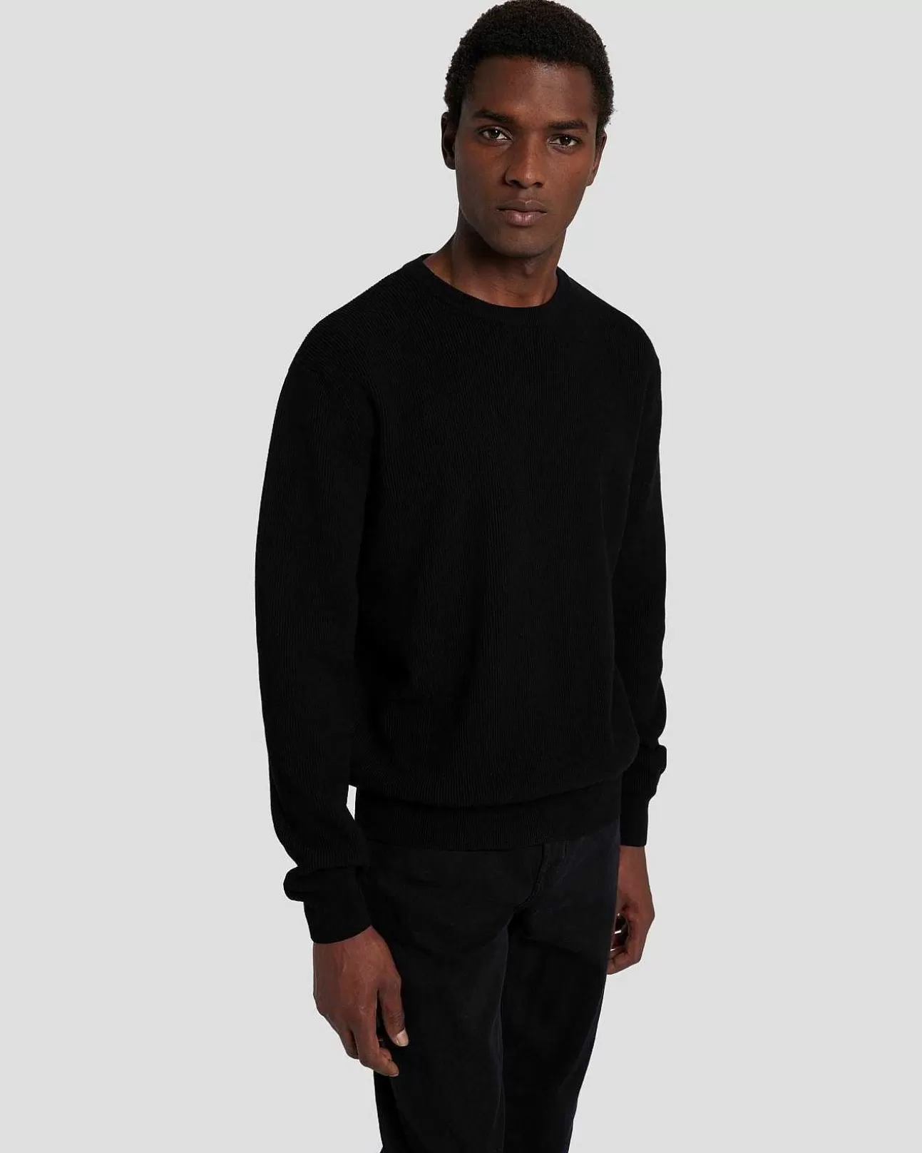 7 For All Mankind Luxe Performance Plus Pullover In Schwarz Best Sale