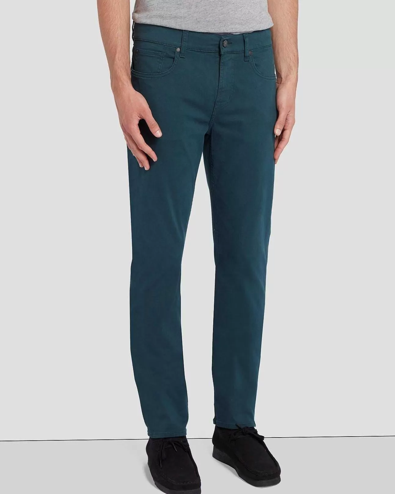 7 For All Mankind Luxe Performance Plus Slimmy In Jagergrun Flash Sale