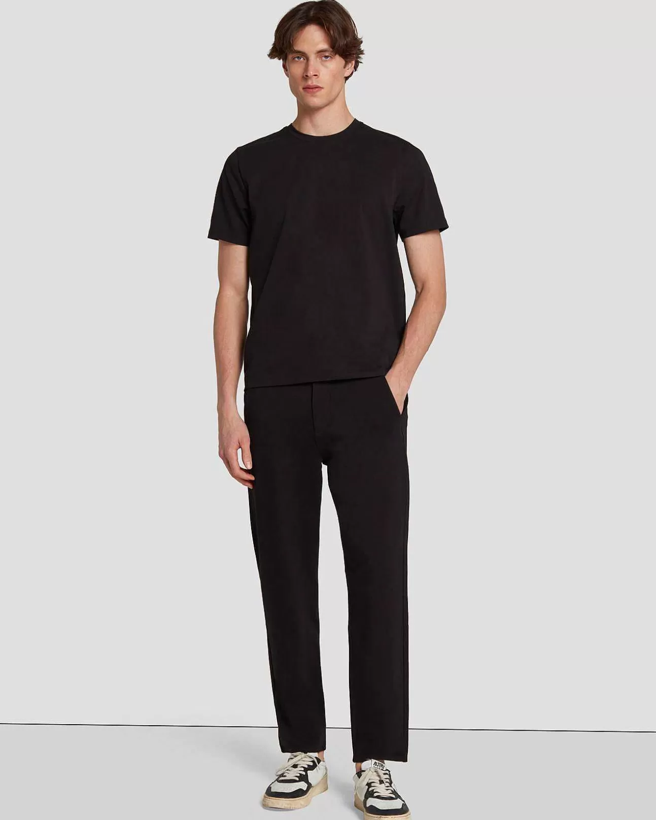 7 For All Mankind Reise-Chino In Schwarz Sale