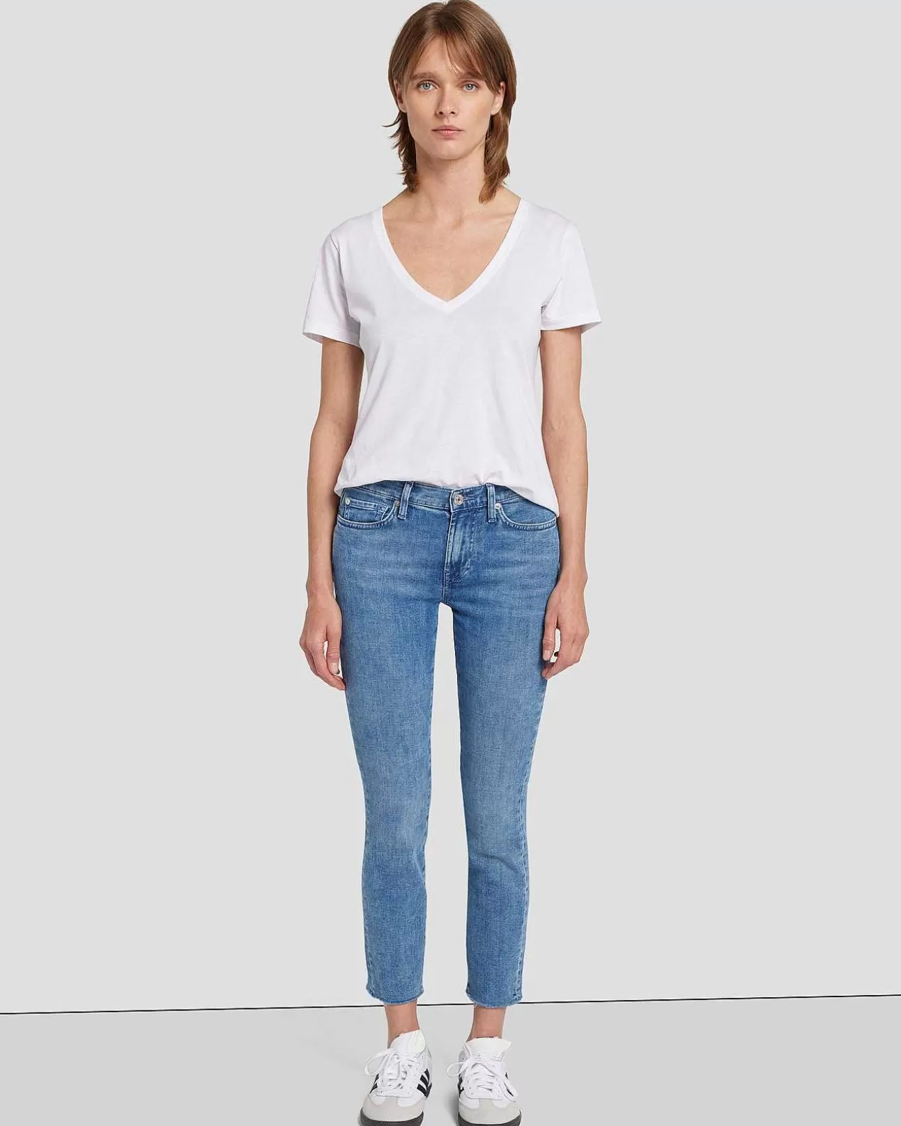 7 For All Mankind Roxanne Ankle In Fur Die Linke Hand Vive Discount