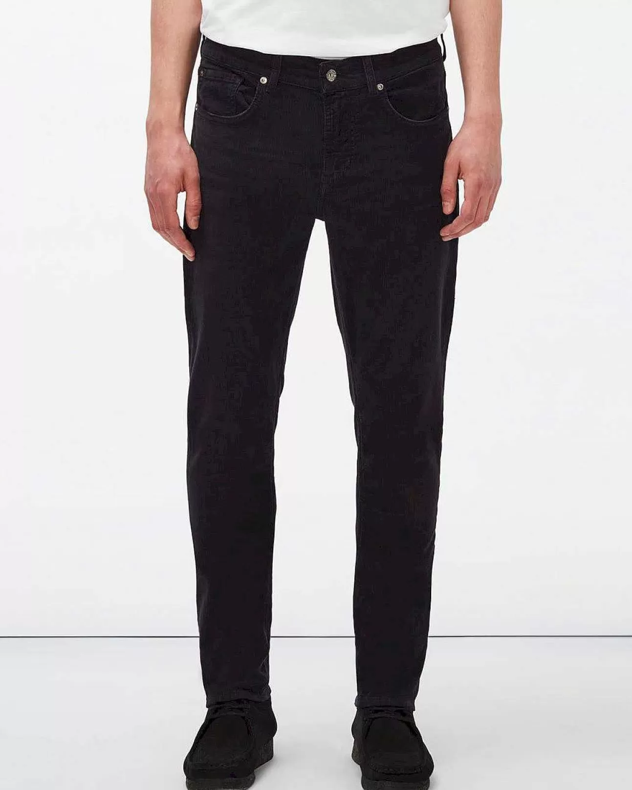 7 For All Mankind Slimmy Tapered Cord In Marine Hot